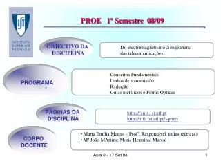 proe 1 semestre 08 09