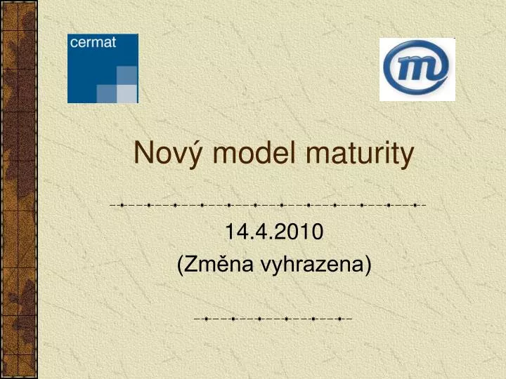nov model maturity