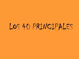 los 40 principales