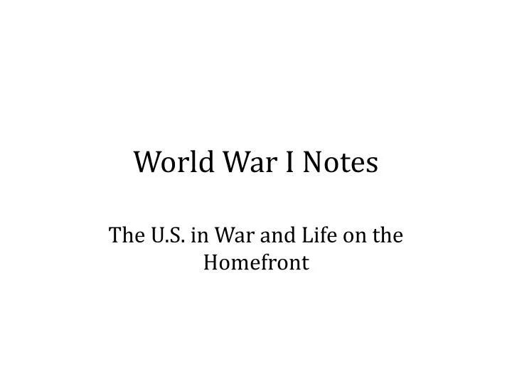 the u s in war and life on the homefront