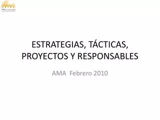 estrategias t cticas proyectos y responsables