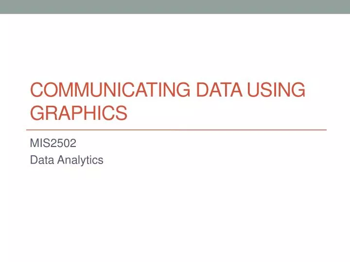communicating data using graphics