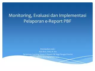 PPT - MONITORING DAN EVALUASI PowerPoint Presentation, Free Download ...