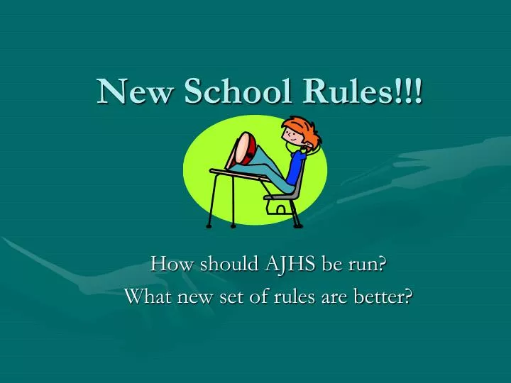 new school rules