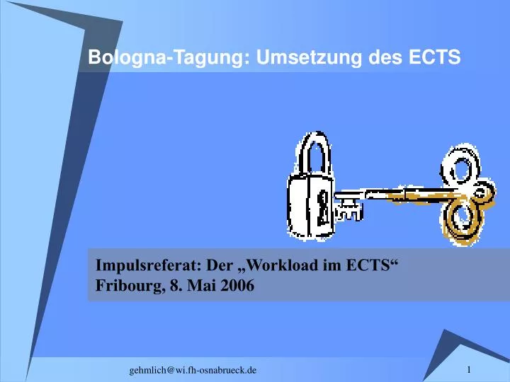 bologna tagung umsetzung des ects