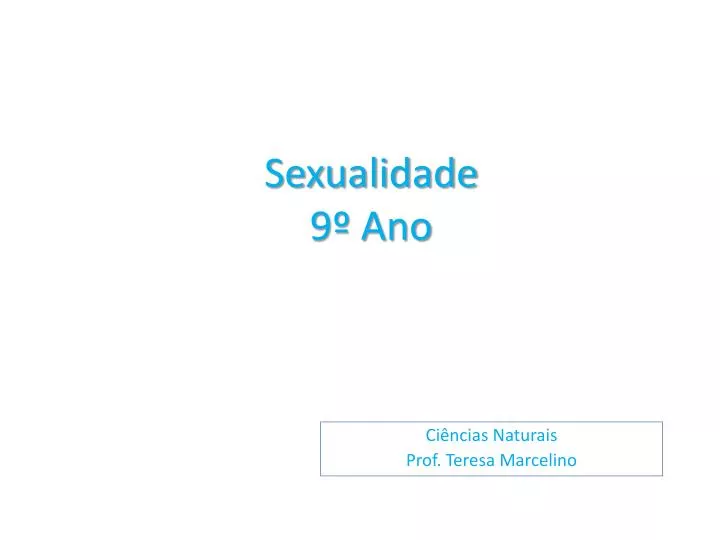 sexualidade 9 ano