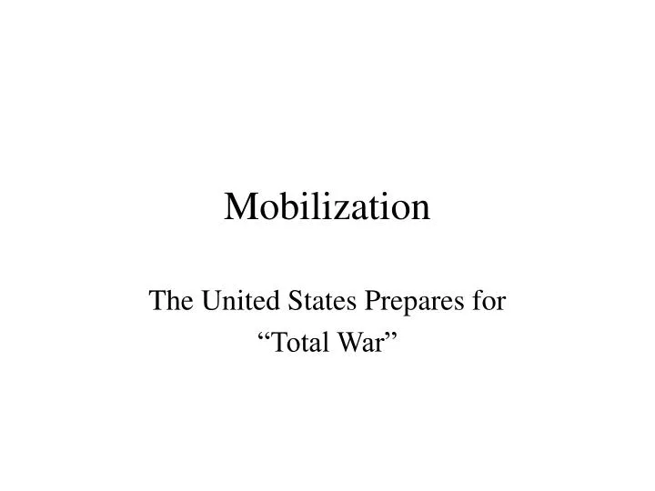 mobilization