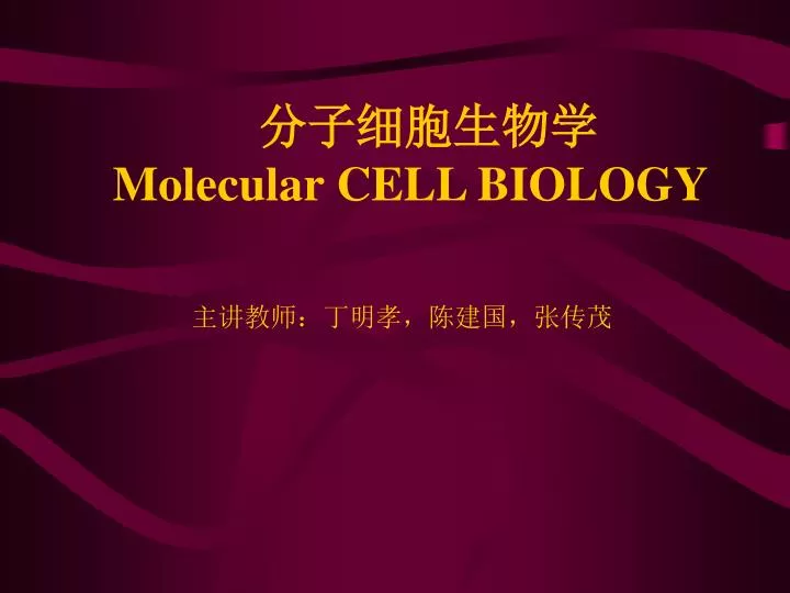 molecular cell biology
