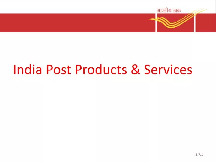 india post products services