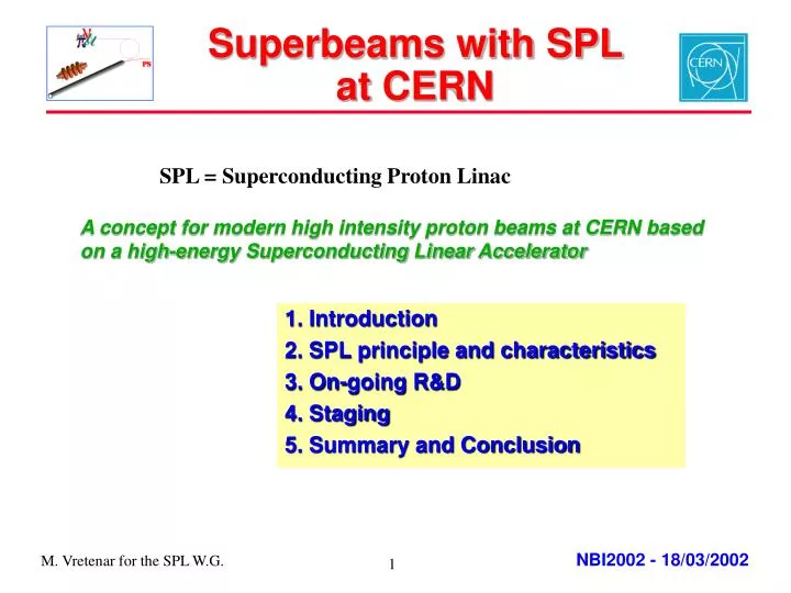 superbeams with spl at cern