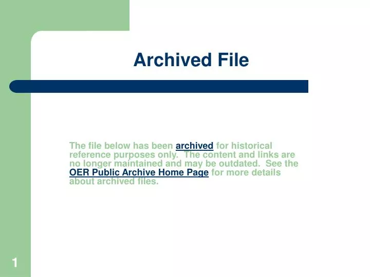 archived file