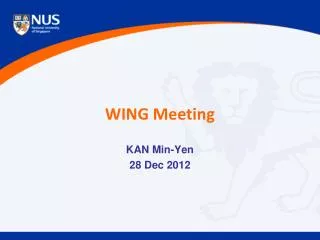WING Meeting