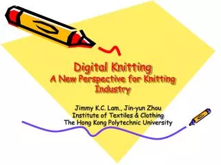 Digital Knitting A New Perspective for Knitting Industry