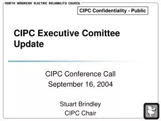 CIPC Executive Comittee Update