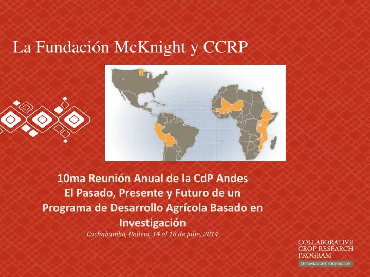 la fundaci n mcknight y ccrp