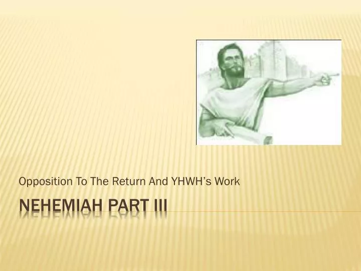 opposition to the return and yhwh s work