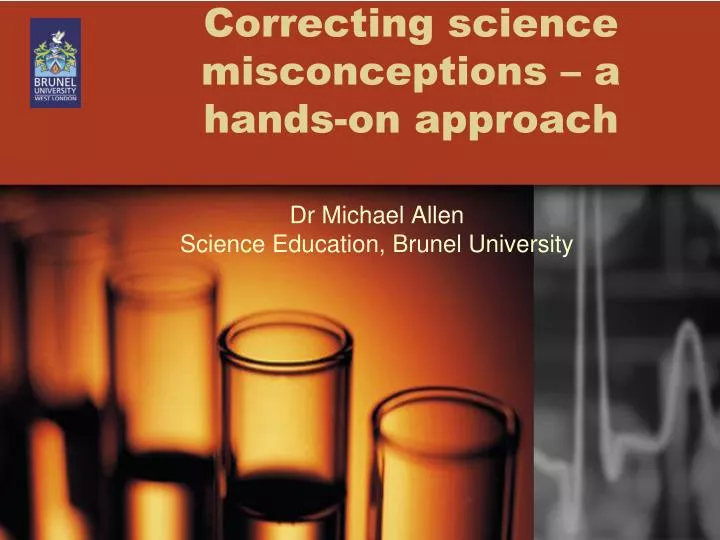 correcting science misconceptions a hands on approach