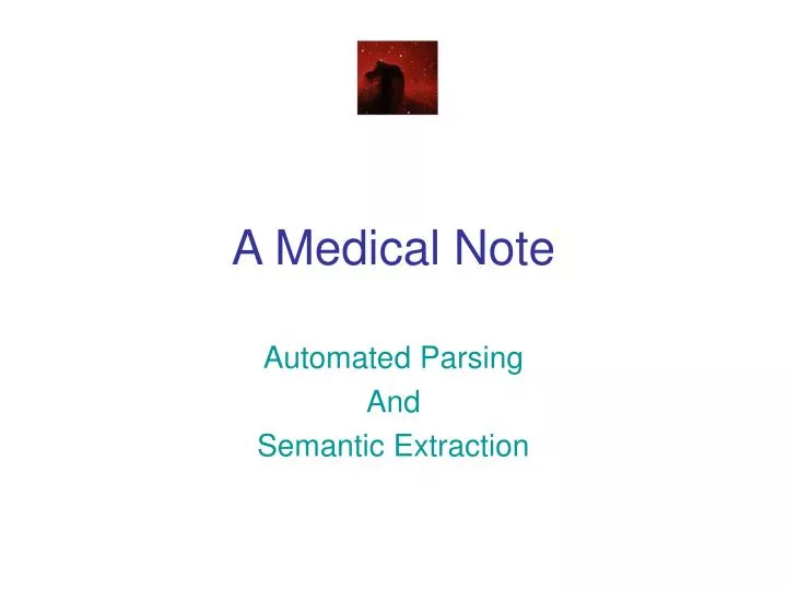 a medical note