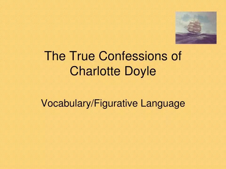 the true confessions of charlotte doyle