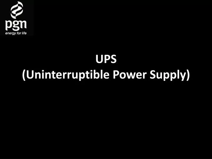 ups uninterruptible power supply