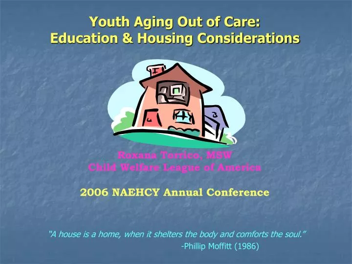 youth aging out of care education housing considerations