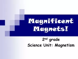 Magnificent Magnets!