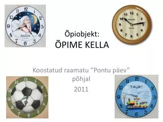 piobjekt pime kella