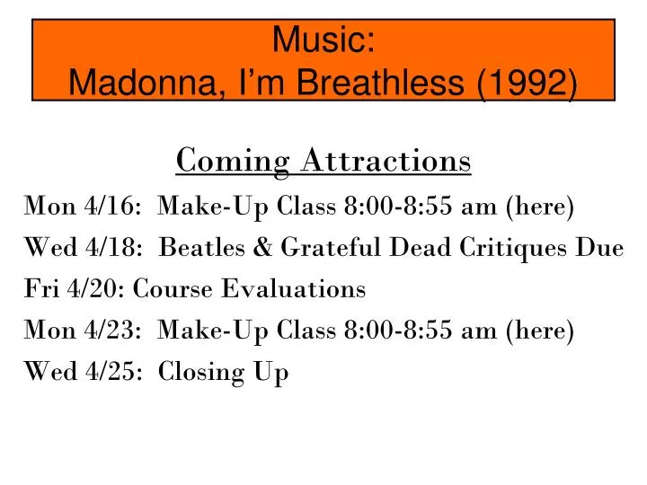 music madonna i m breathless 1992
