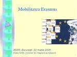 Mobilitatea Erasmus - slide 1