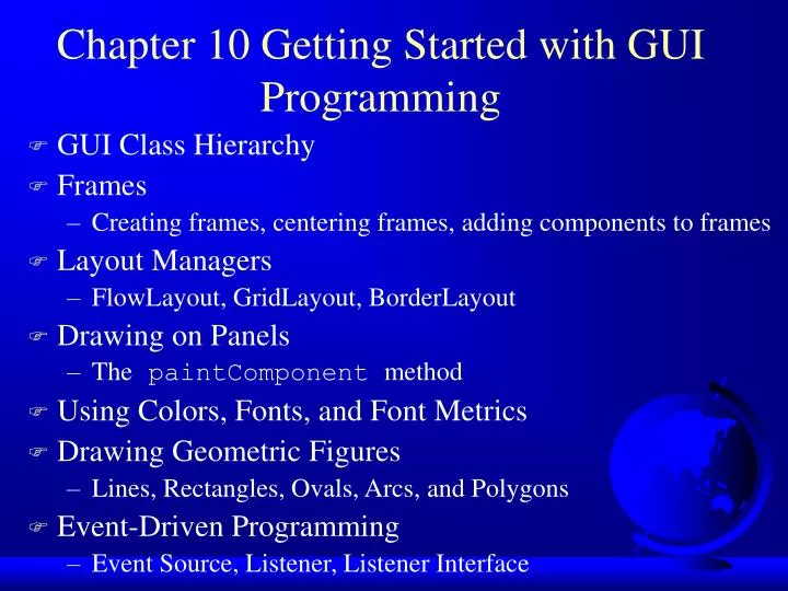 chapter 10 getting started with gui programming