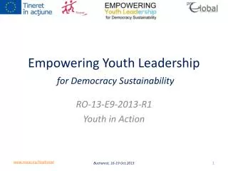 Empowering Youth Leadership for Democracy Sustainability