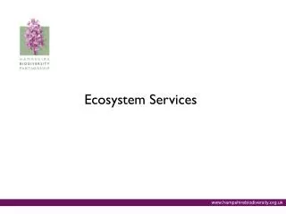 Ecosystem Services