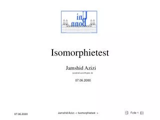 isomorphietest