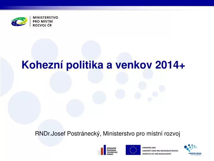 kohezn politika a venkov 2014