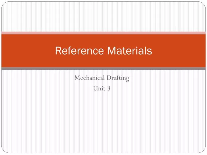 reference materials