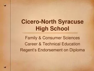 Cicero-North Syracuse High School