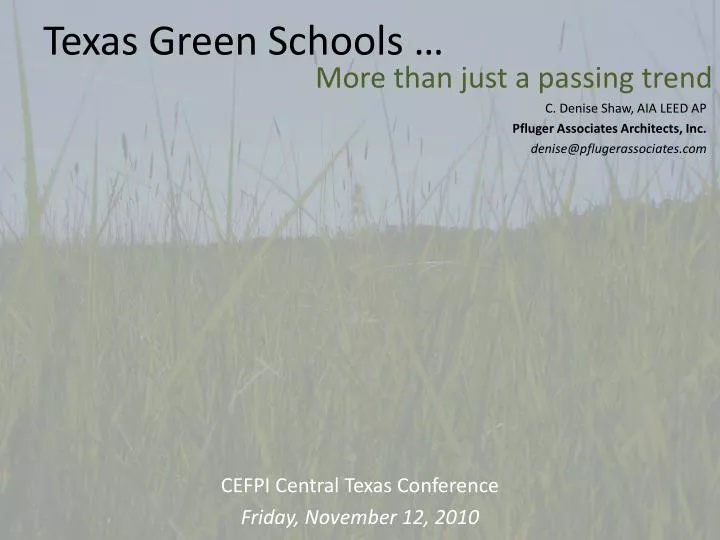 texas green schools
