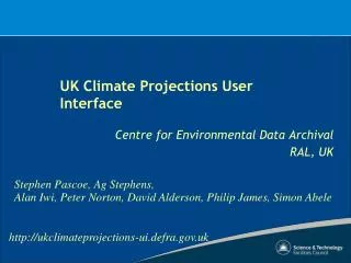 UK Climate Projections User Interface