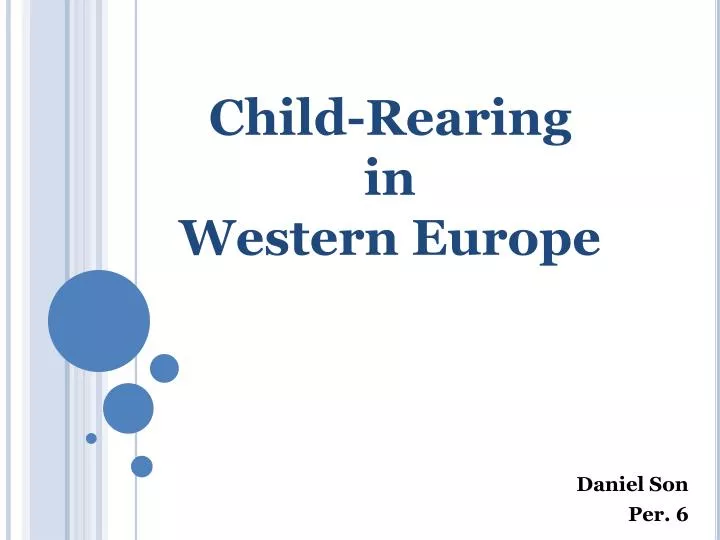 child rearing in western europe