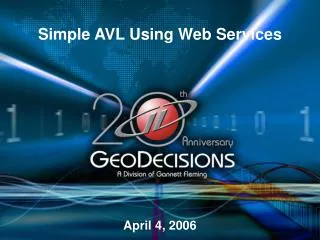 Simple AVL Using Web Services