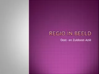 regio in beeld