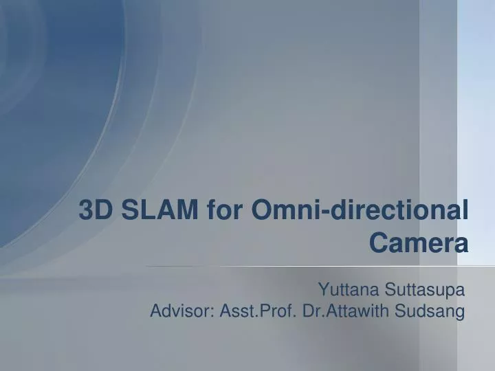 3d slam for omni directional camera