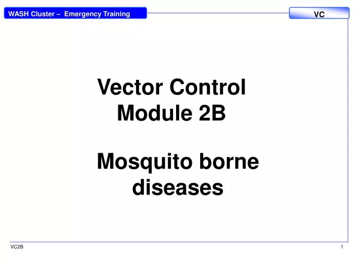 vector control module 2b