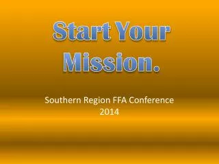 Southern Region FFA Conference 2014
