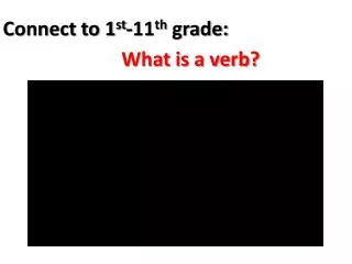 Connect to 1 st -11 th grade: