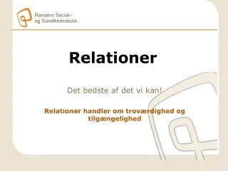 relationer