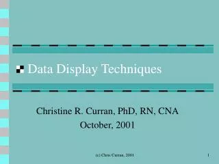 Data Display Techniques