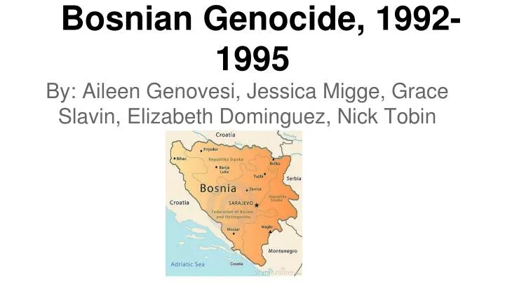 bosnian genocide 1992 1995