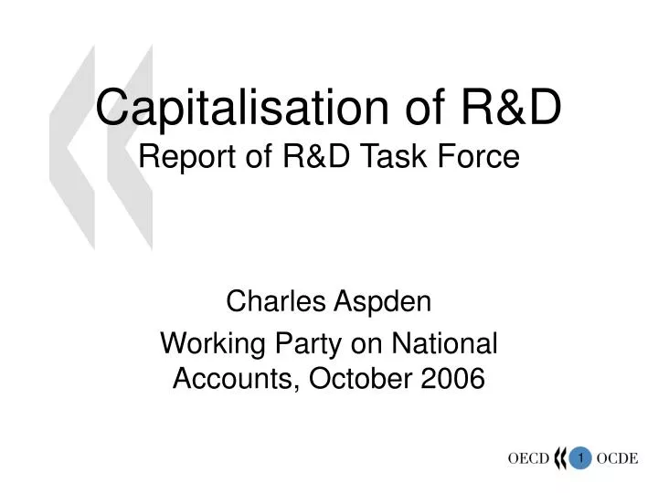 capitalisation of r d report of r d task force