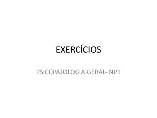 exerc cios